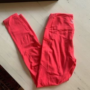 Neon pink high waist Til You Collapse leggings